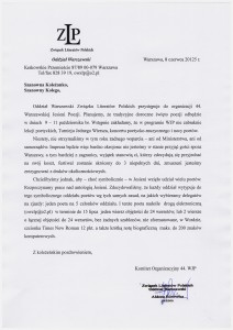 listo Prezesów - 44 WJP
