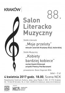 Jezierska, salon kwiecień 2017 plakat A3 A4